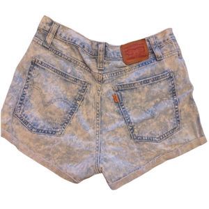 LEVI'S Orange Tab Stone Wash High Waist Cut Off Shorts